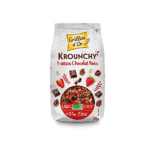 Krounchy Fraises Chocolat Noir 500 G