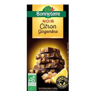 Chocolat Noir Citron Gingembre 100g De Suisse